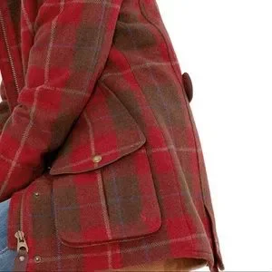 Joules Jackets Coats Nwt Joules Tweed Classic Red Tweed